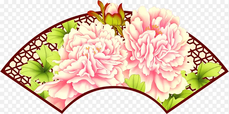 中秋菊花扇面图片