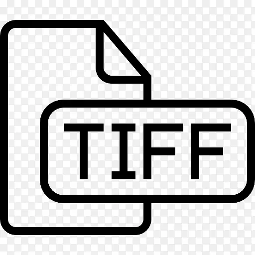 TIFF图像文件概述了符号图标