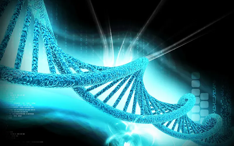 DNA结构与科技背景