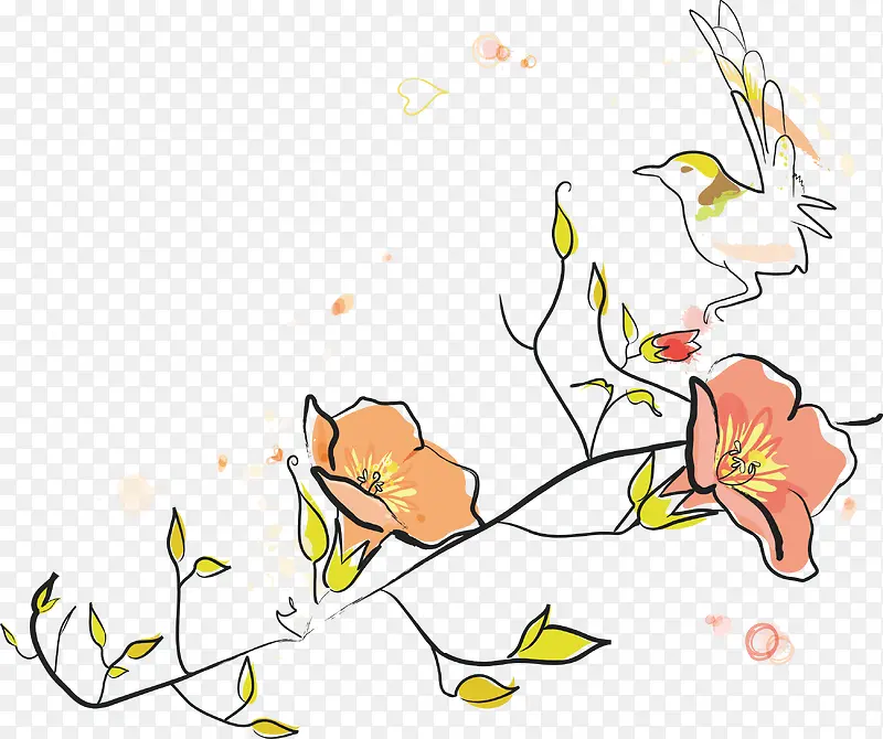 喇叭花png矢量素材