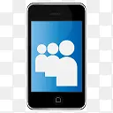 人群iphone社交媒体图标
