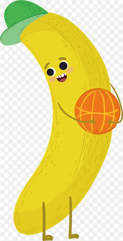 打篮球的香蕉小人
