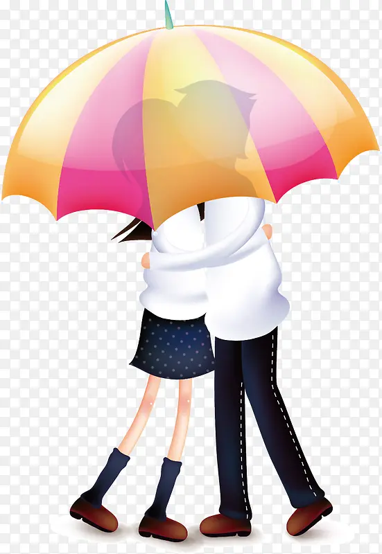 伞下情侣