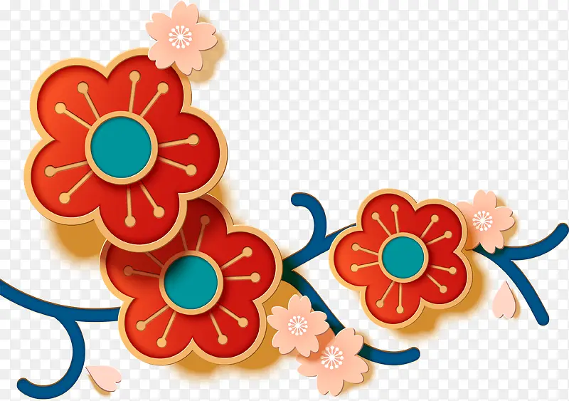 水彩花卉装饰图案