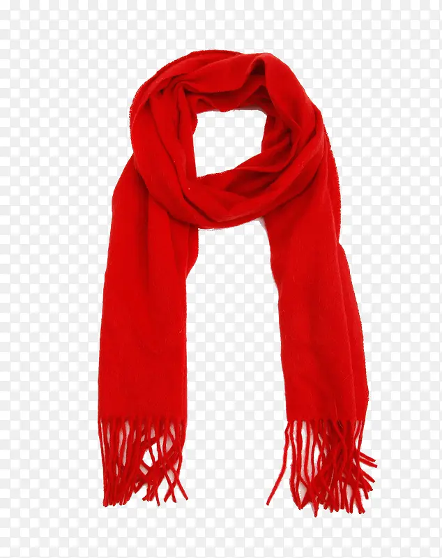 红色围巾素材