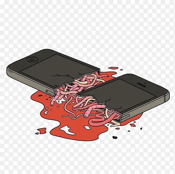 破碎的手机