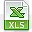 文件扩展名xls图标
