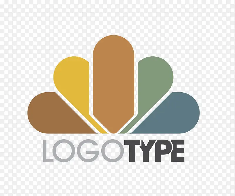 矢量彩色简易企业logo设计