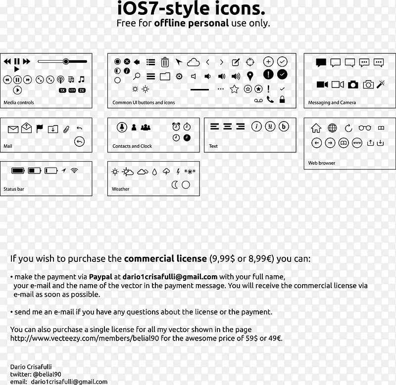 矢量ios7系统icon