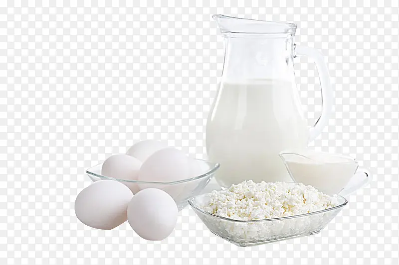 豆腐鸡蛋与牛奶
