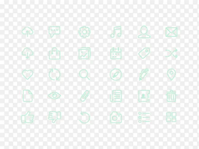 浅蓝icon功能图标一套PNG图片素材下载_图片编号yarveeel-免抠素材网