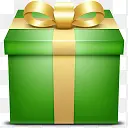 绿色礼物彩盒箱目前礼品