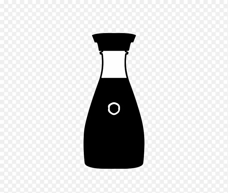 黑白瓶素材