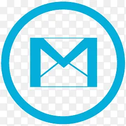Gmail复制地铁车站的蓝色图标