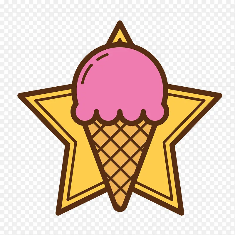 粉色冰激凌PNG