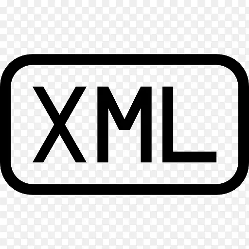 XML文件的圆角矩形概述界面符号图标