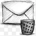 电子邮件垃圾手绘网页图标