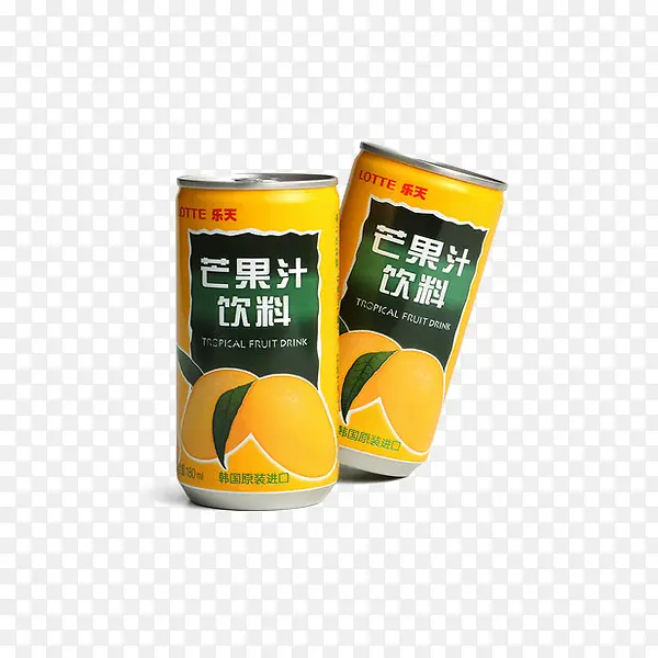Lotte乐天芒果汁饮料罐装