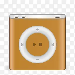 苹果iPod纳米橙色苹果节日图标