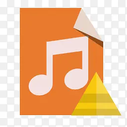 文件类型音频金字塔flat-icons