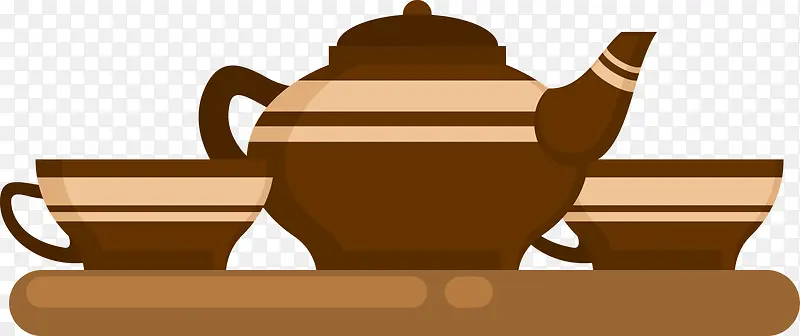 一壶茶两个杯子