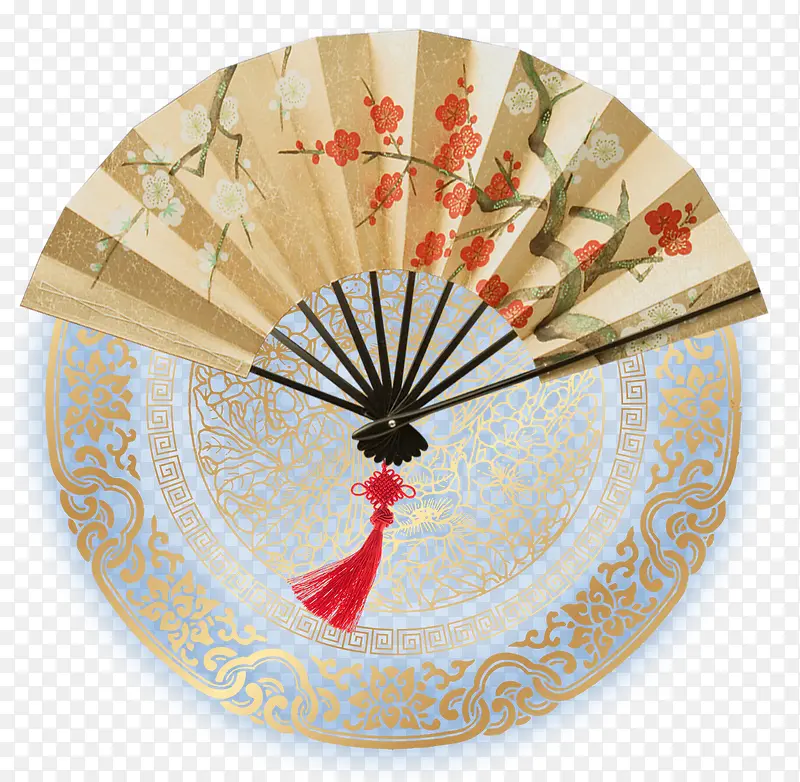中国风装饰扇子图案