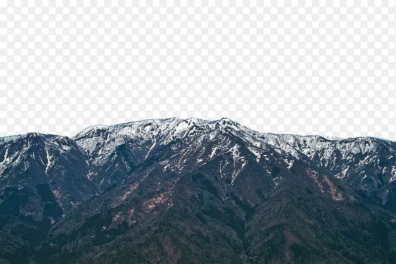 覆盖着白雪的大山