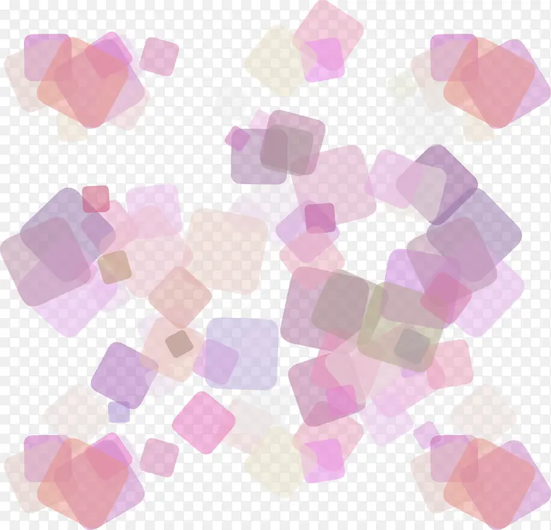 梦幻粉紫色四边形