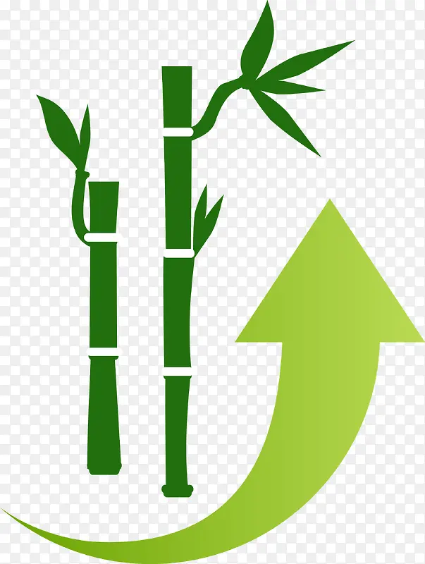 矢量绿色竹子素材图