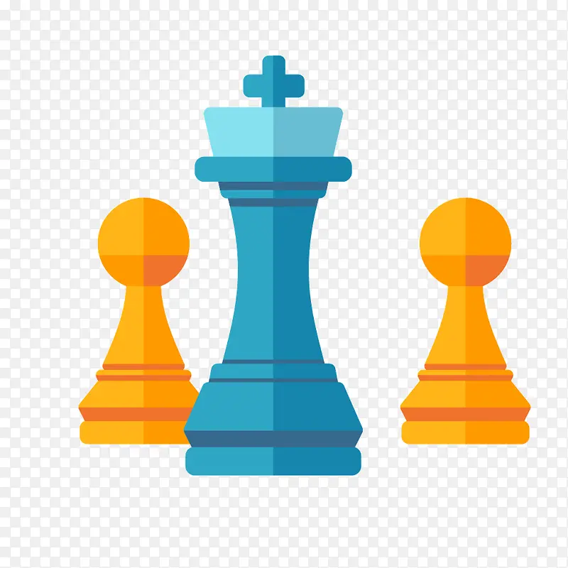 彩色质感国际象棋