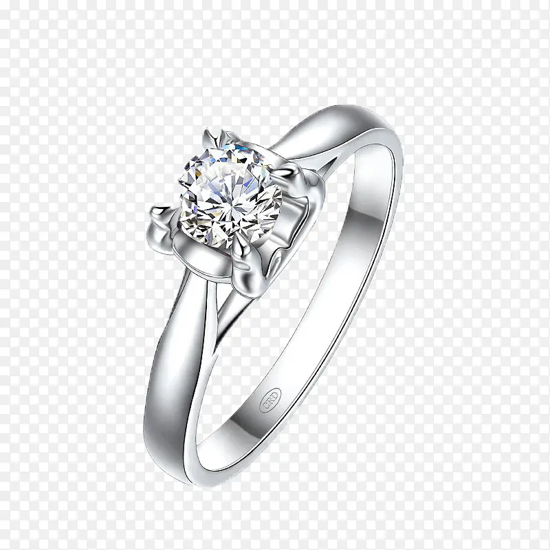 四爪结婚钻石戒指