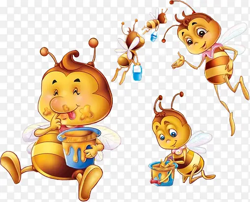 吃蜂蜜的小蜜蜂