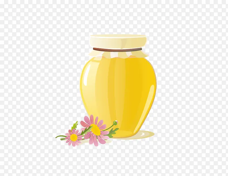 手绘蜂蜜瓶