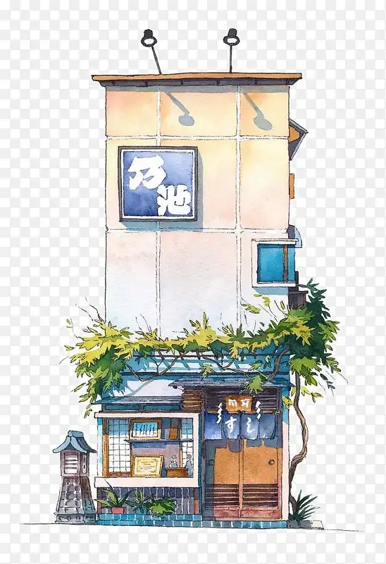 手绘建筑PNG图片素材下载_图片编号qgllarlb-免抠素材网
