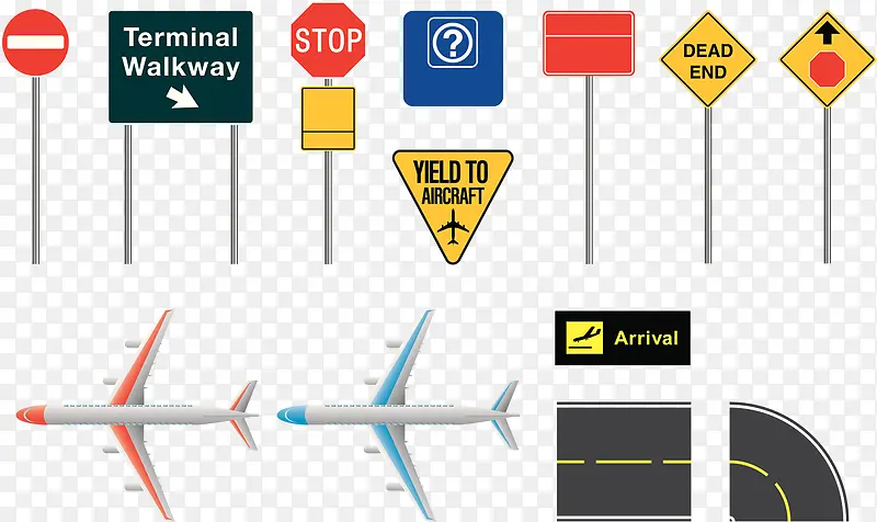 飞机场标识指示牌