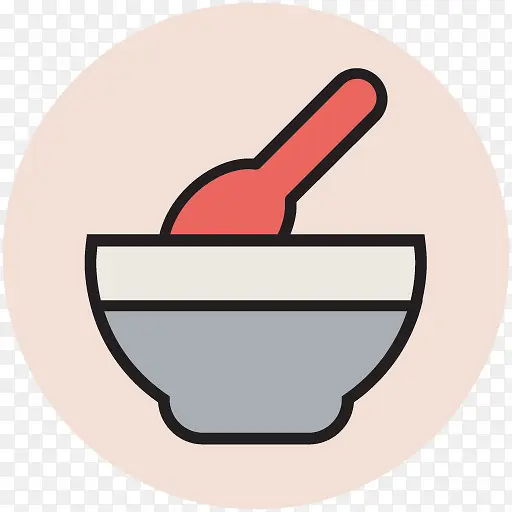 手绘婴儿用品图标 餐具图标