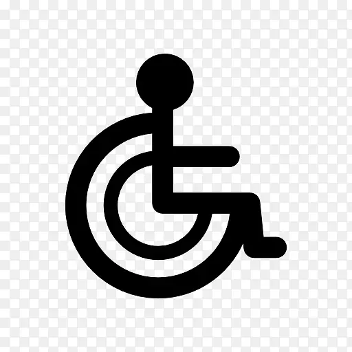 残疾人通道标志图标