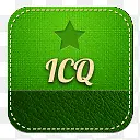 ICQ绿色标志图标