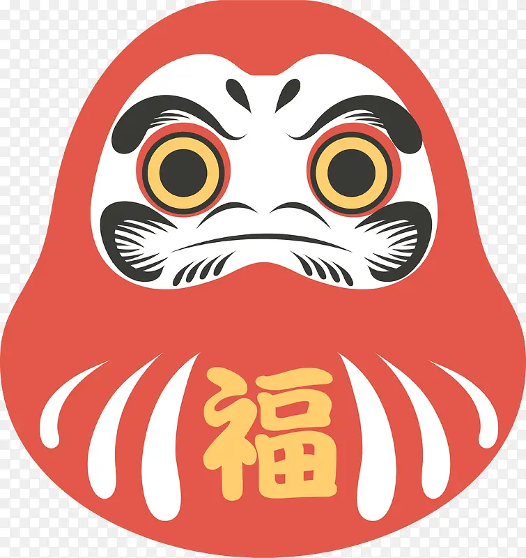 红色日本传统图案