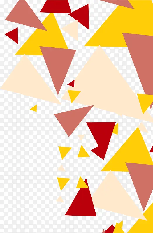 抽象三角块漂浮物