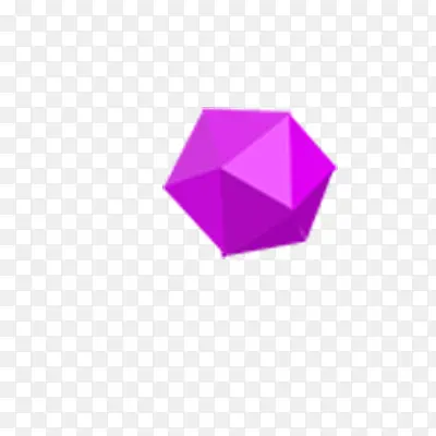 紫色立体球