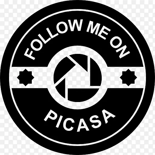 跟随我的Picasa社会徽章图标