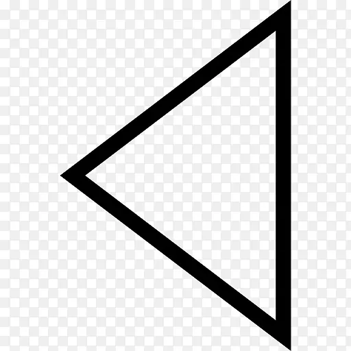 三角箭头向左图标