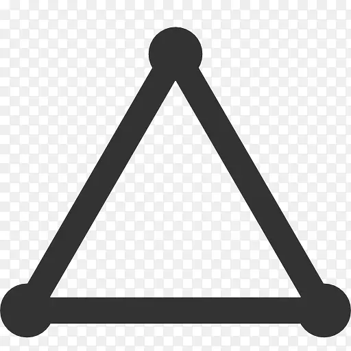 triangle stroked icon