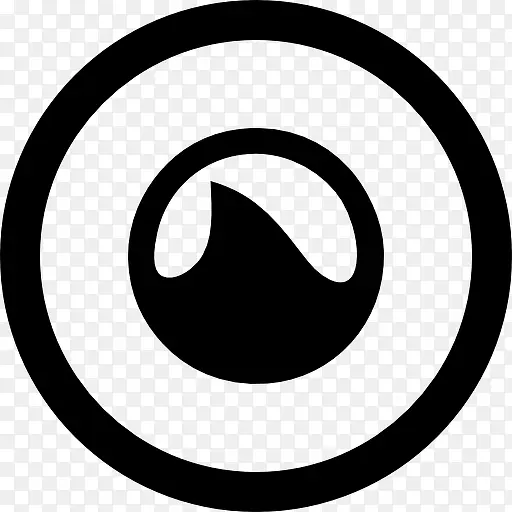 社会Grooveshark圆形按钮图标
