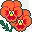 花园三色堇橙色图标