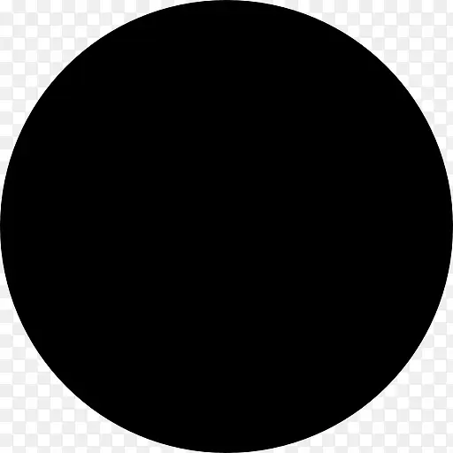 满月的黑圈图标