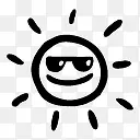 01太阳眼镜图标微笑
