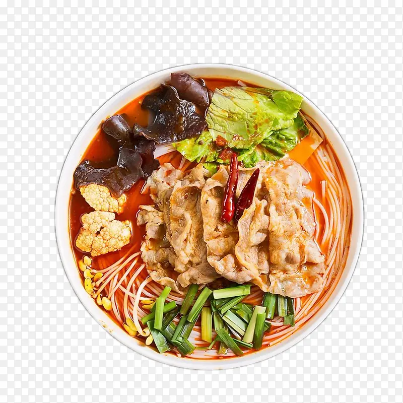 红油  火锅  米线  免抠图