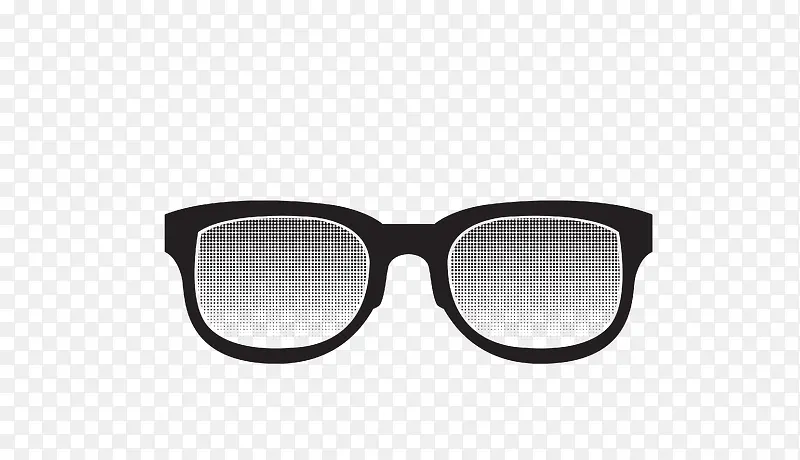 矢量黑色墨镜眼镜太阳镜